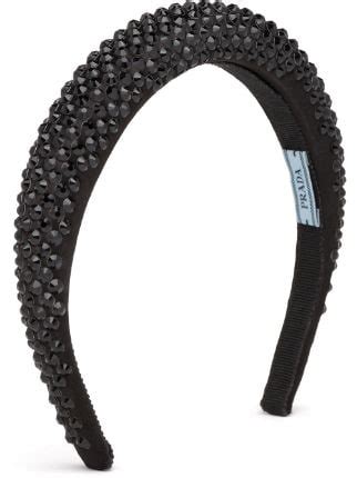 prada crystal headband|farfetch prada headband.